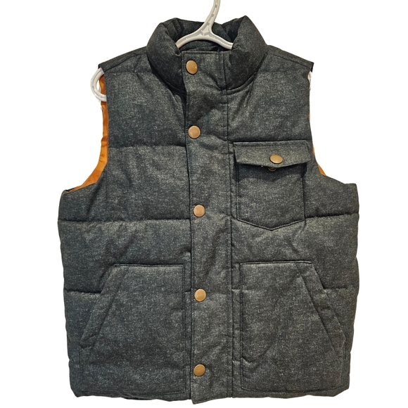 Old Navy Other - 2/$30 🏷 Old Navy Forrest Green + Mustard Puffer Vest Size 6/7